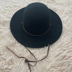 Brixton Black Hat with Brown Band